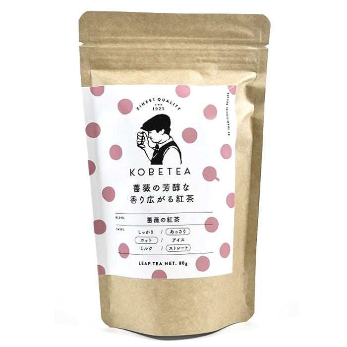 KOBE Mont Loir Kobe Rose Black Tea 80g 1 ส่วน