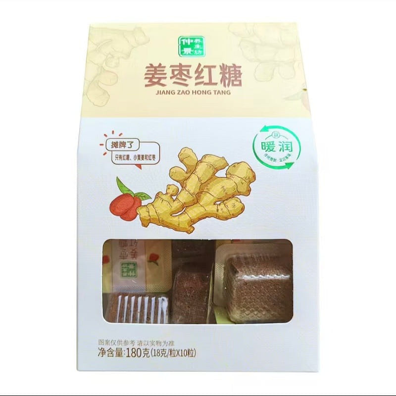 Zhongjing ginger jujube flavored brown sugar 180g 180 g