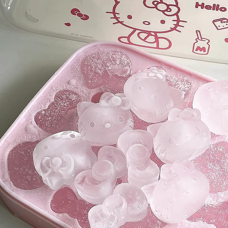 HelloKitty Cat Ice Cube Mold Food Grade Soft Silic 1 케이스