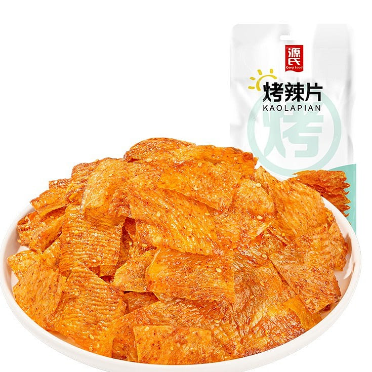 Genji Roasted Spicy Slices 65g dried tofu products Spicy Snacks 65 g