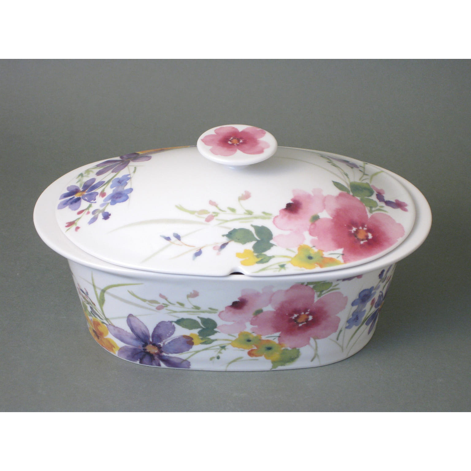 Arita Ware Handmade Utsuwabi (Flower, 8.6" x 5.5") Made in Japan 1 อัน