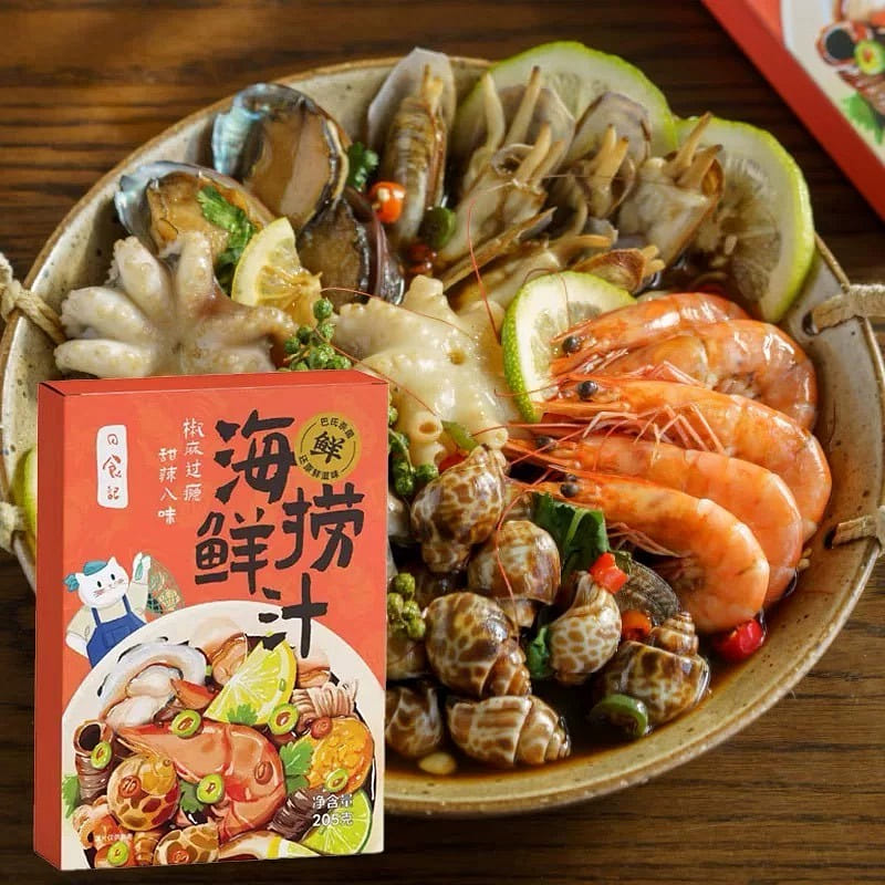 Seafood marinade with pepper and sesame flavor 205 กรัม