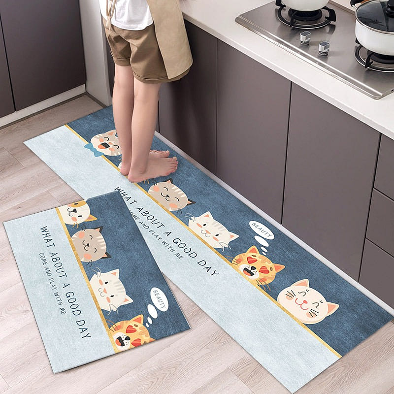 Super Absorbent Bath Mat Non-Slip Quick Drying Floor Underdoor Mat, random sent 1 개입