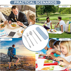 5件套餐具套装 包含筷子,餐刀,餐叉,勺子,收纳盒 1 份