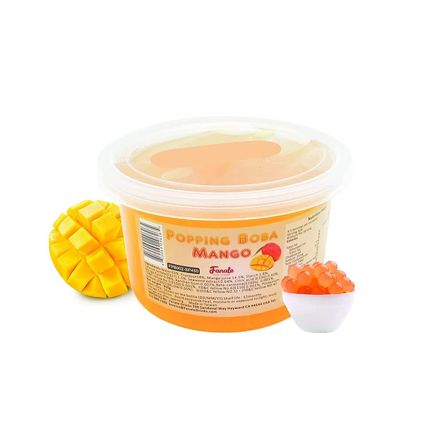 Fanale Popping Bursting Boba Mango Flavor 450 그램