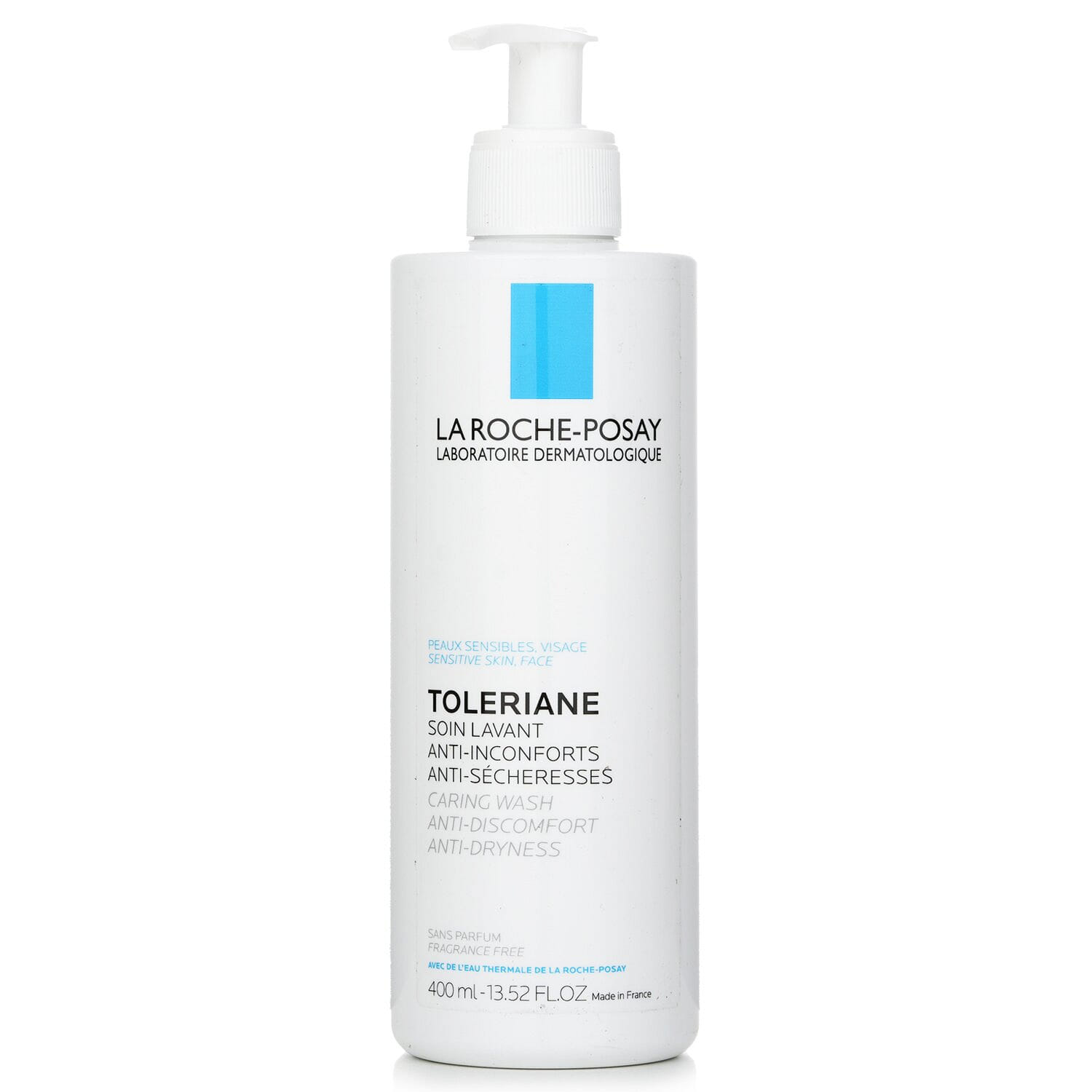 La Roche Posay Toleriane Anti-Inconforts Caring Wash - Anti-Dryness (Fragrance-Free) 400ml/13.52oz 400 มิลลิลิตร