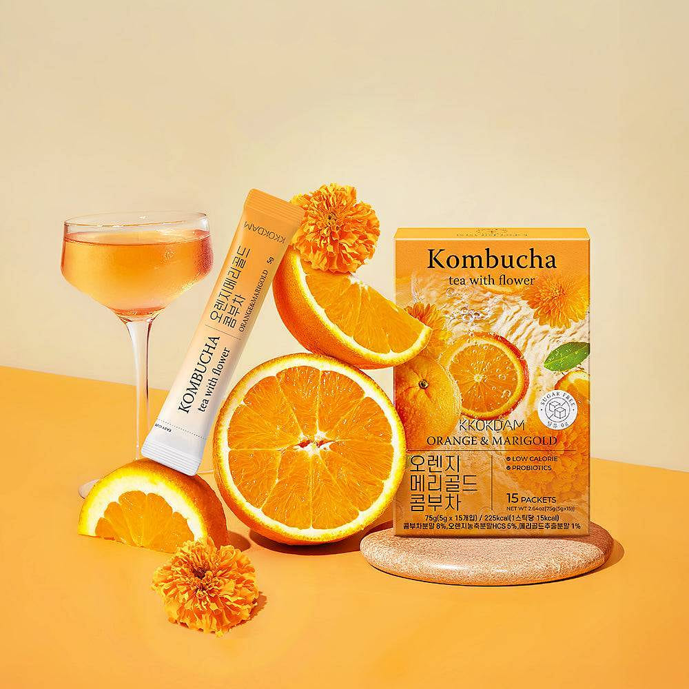 Flower Kombucha Tea (15 Sticks) - Orange&Marigold 1 개