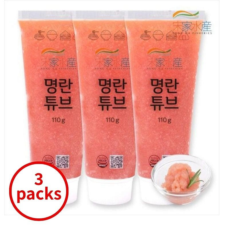 프리미엄 저염 명란튜브 110 그램*3 팩
