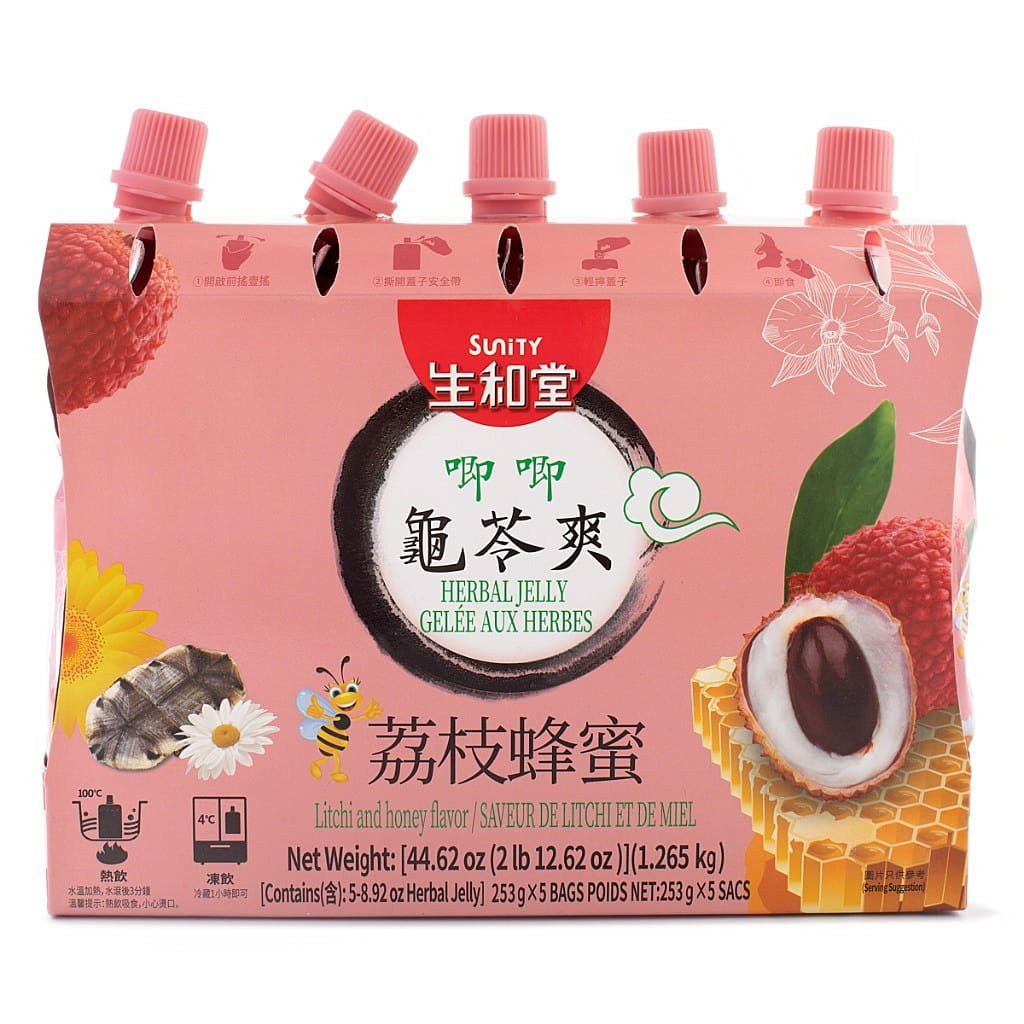 生和堂 唧唧龜苓爽 荔枝蜂蜜味253g 5 个