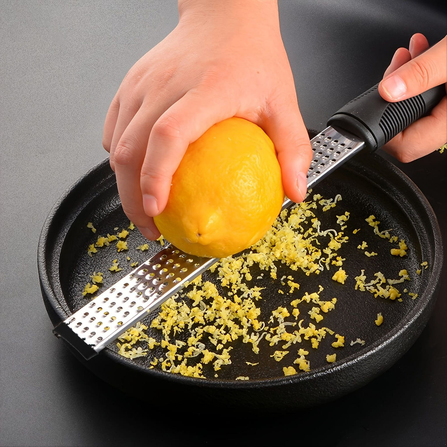 1pc Stainless Steel Lemon Zester & Cheese Grater 1 count