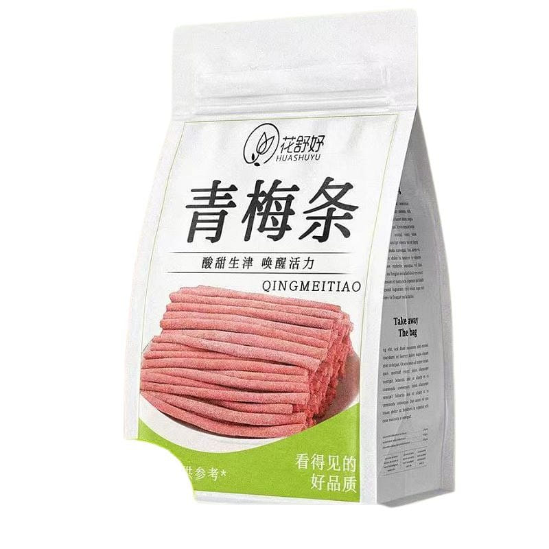 Mouth Bar Green Plum Strips Mixed Flavor 100g 200 g