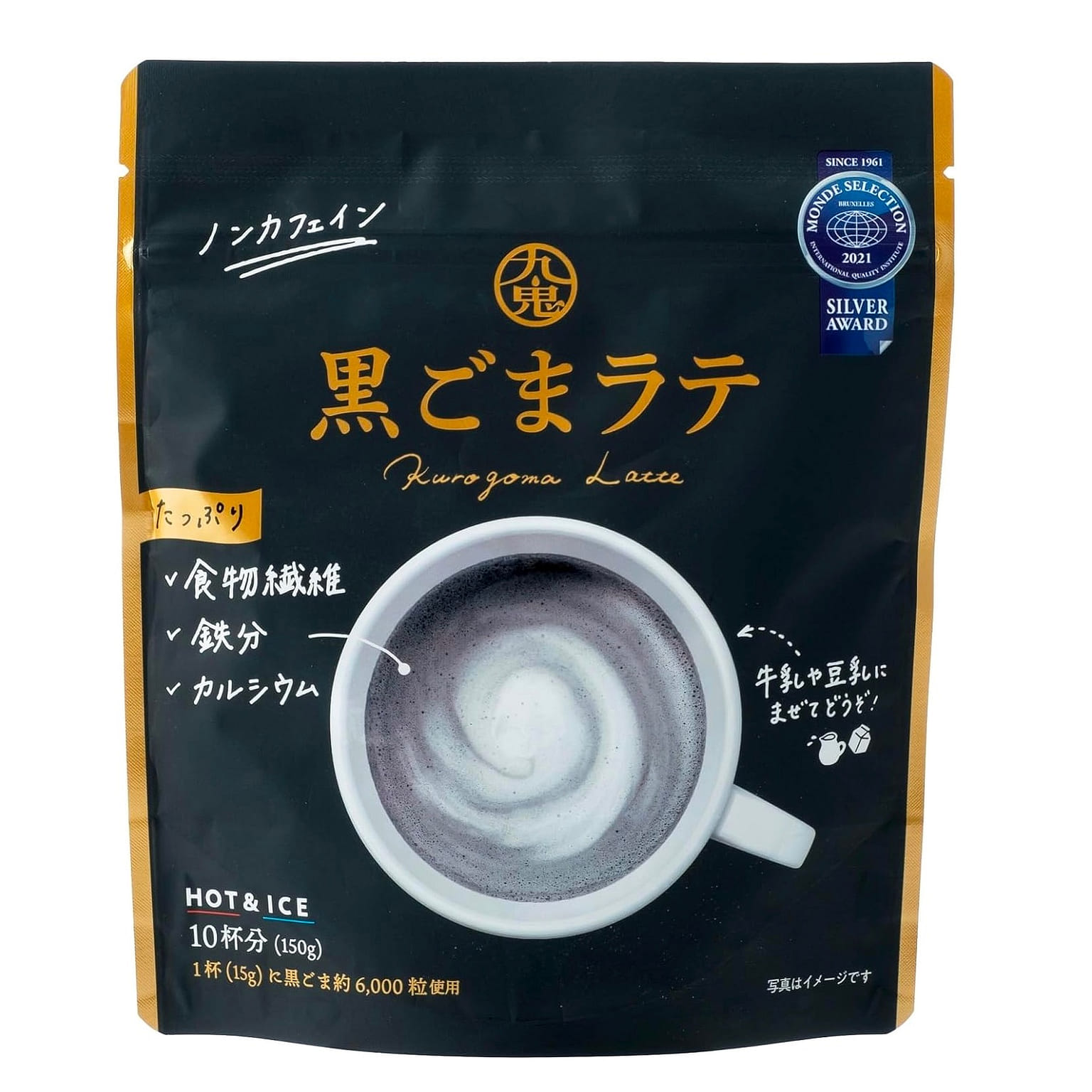 Black Sesame Latte Non Caffeine Milk Powder 150g 1 個