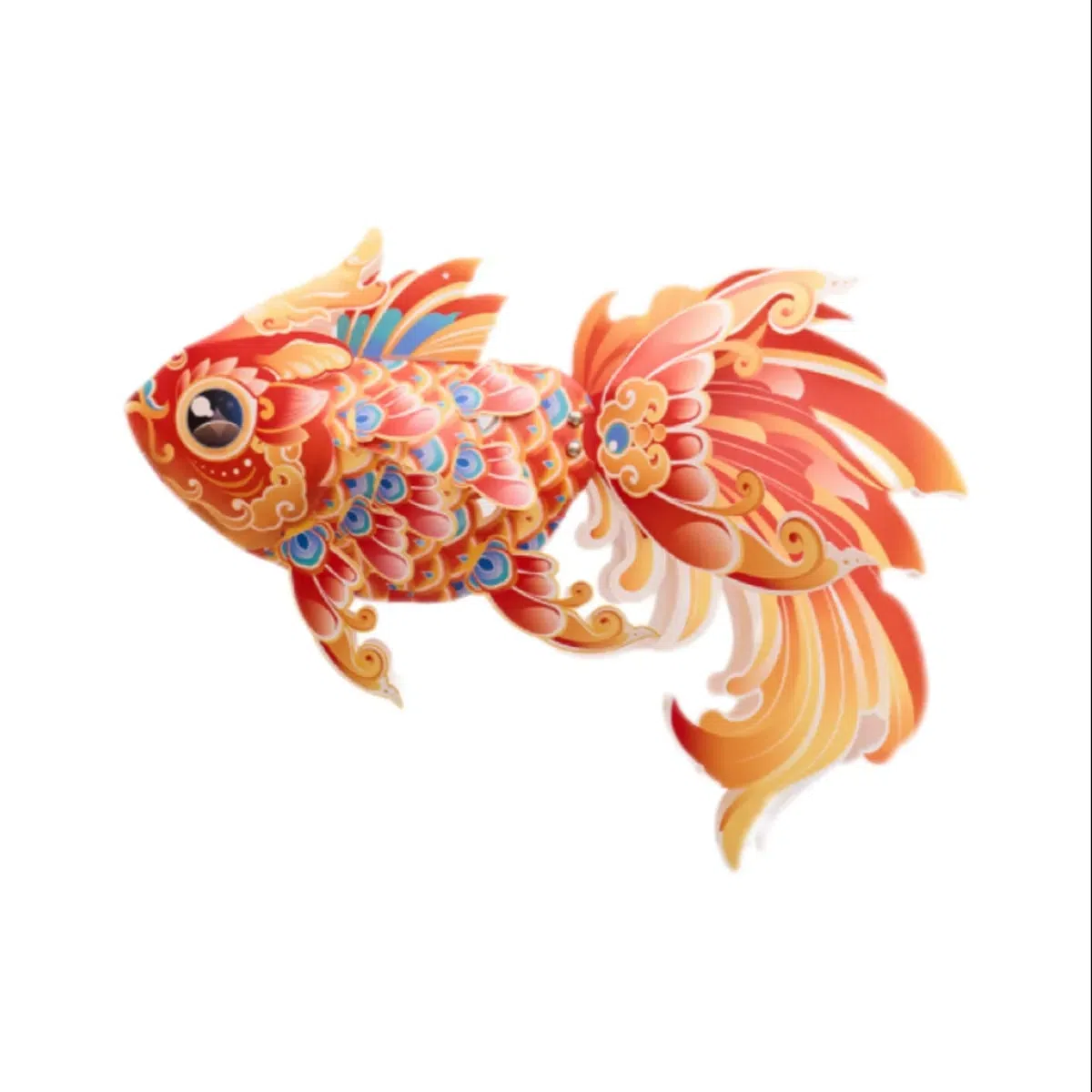 Mid-Autumn Festival Exquisite Fish Lantern-Style C 1 phần