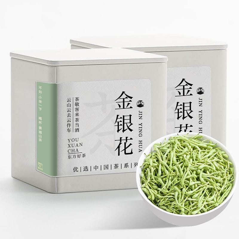 Gold and Silver Flower Tea Soaked in Water for Hea 30 グラム