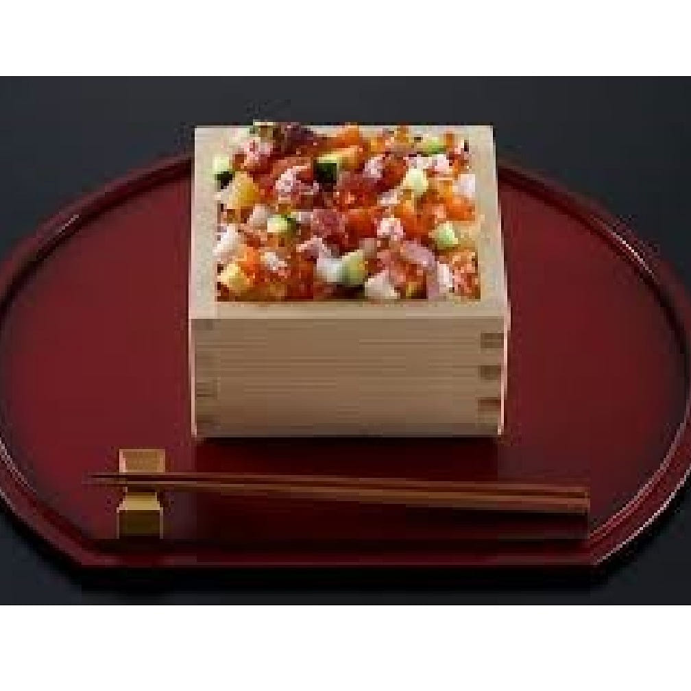 HINOKI wood Sushi Masu food Container 5 Gou  , 900 ml, Delivery from Japan 1 each