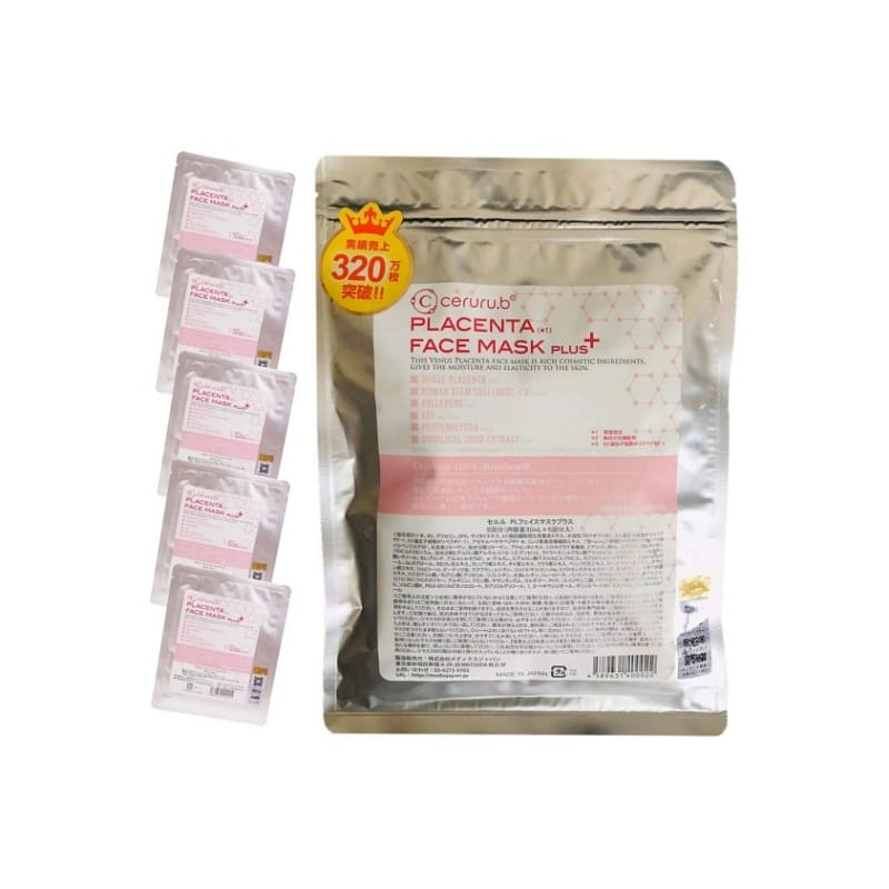 Ceruru.b Placenta Face Mask Plus 5 pc 1 each