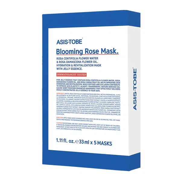 ASIS-TOBE Blooming Rose Mask 5 Masks 5 count