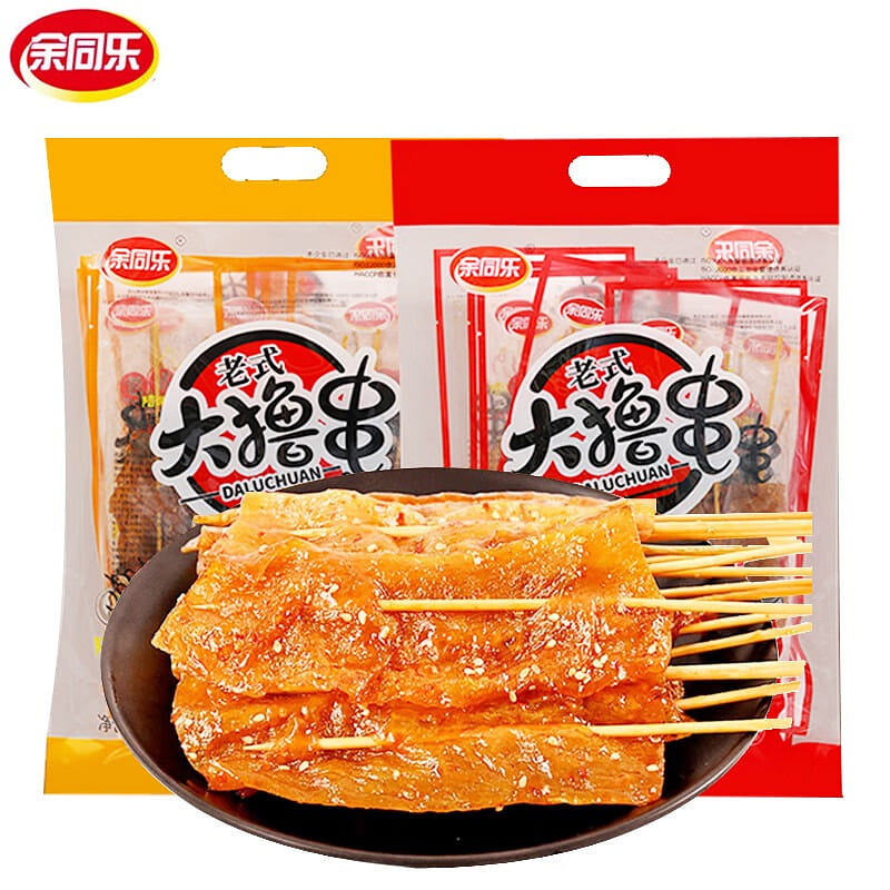 Yu Tongle Traditional Spicy Gluten Strips (Sichuan 228 グラム