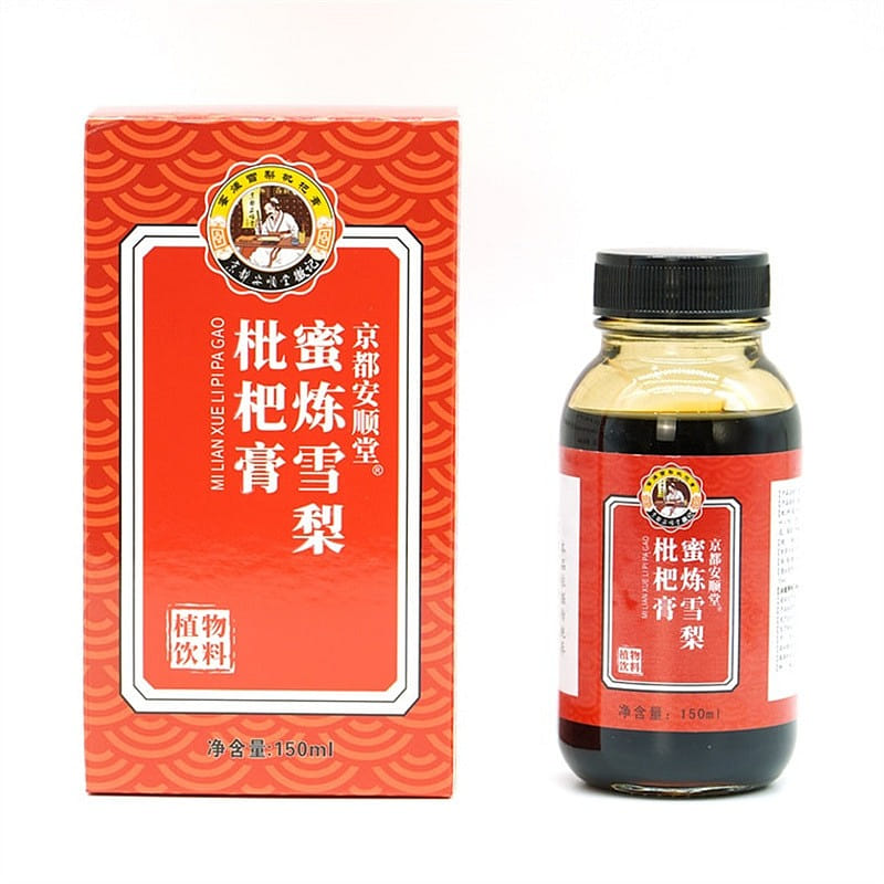 京都安順堂 雪梨枇杷膏1瓶胖大海羅漢果桔梗枇杷膏 150 毫升