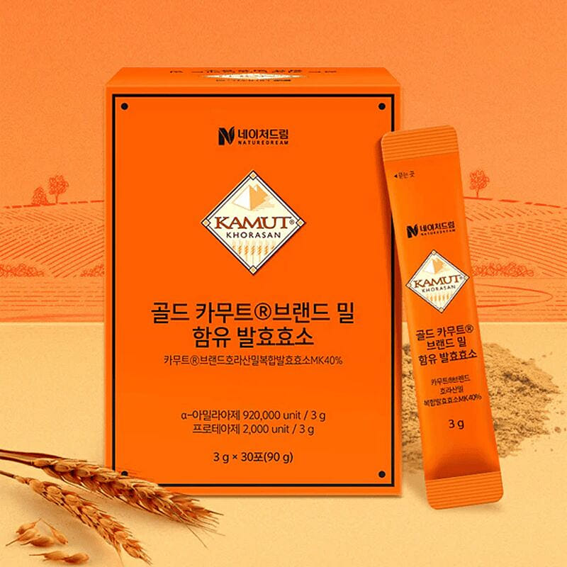 네이처드림 골드 카무트 브랜드밀 함유 발효효소 (3g x 30포) 3 그램
