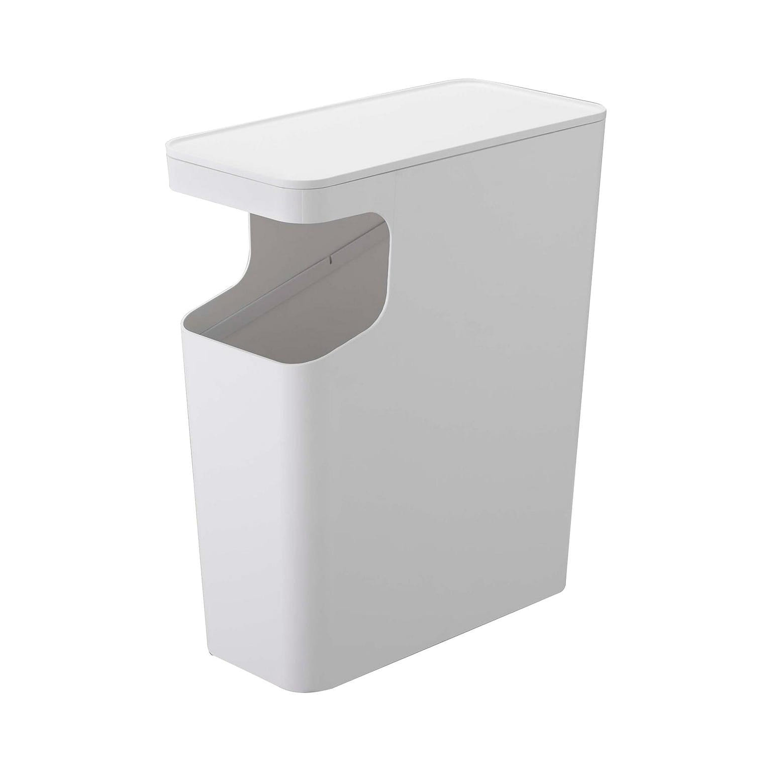 Side Table Trash Can White 1 each