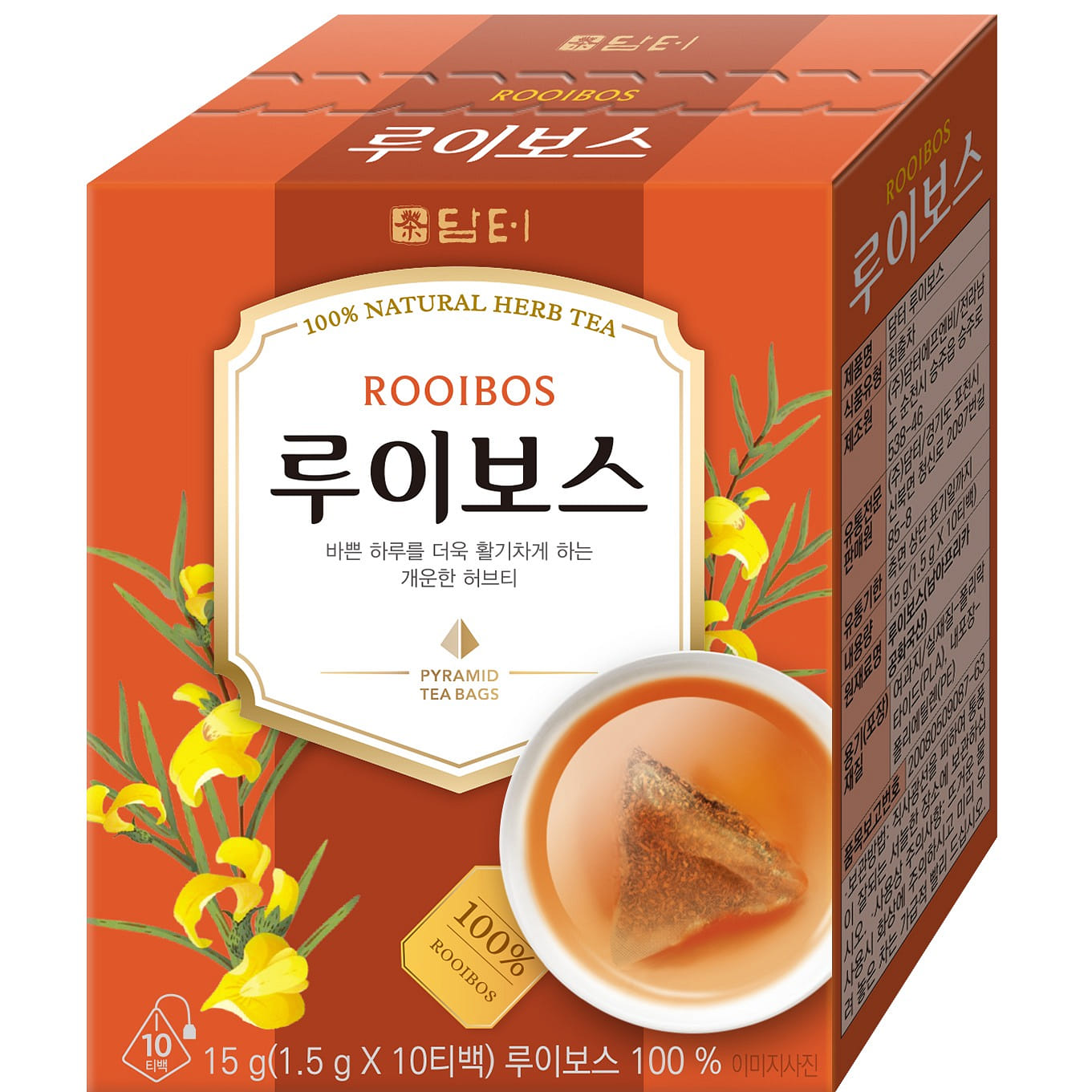 Damtuh Rooibos Teabags 10 pcs 1.5 그램