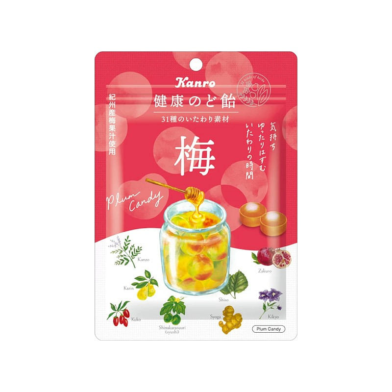 KANRO Healthy Sugar Honey Plum Flavor 90g 1 ส่วน