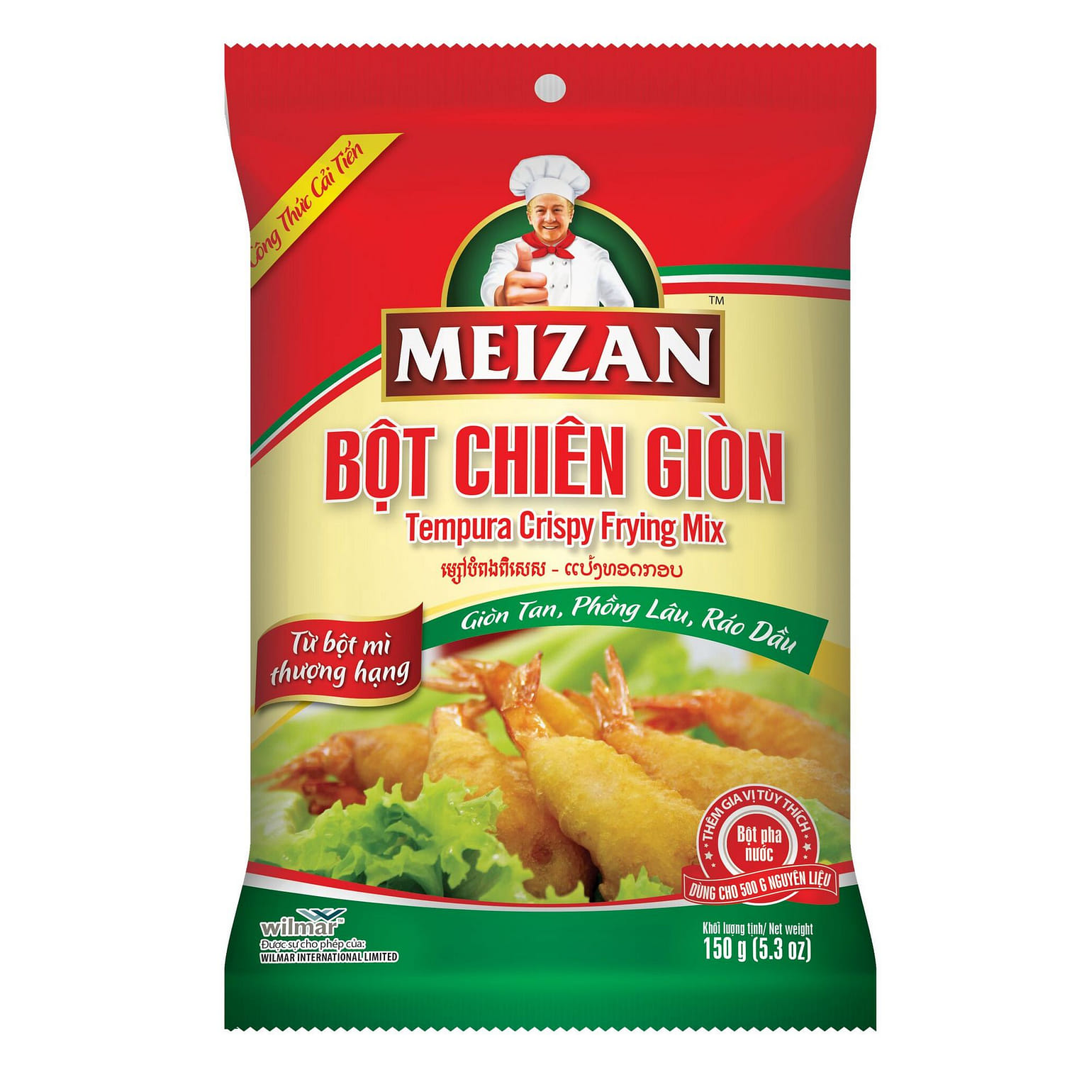 Bột Chiên Giòn Meizan 1Kg 2.2 pao