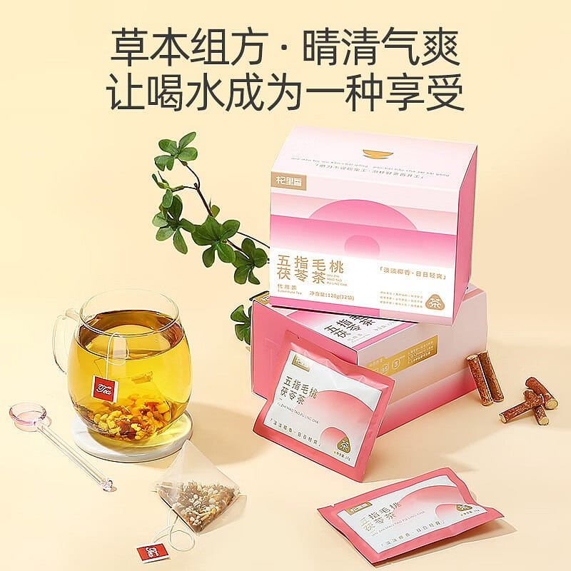 Qilixiang Wuzhi Mao Tao Fu Ling Tea 120g 120 그램