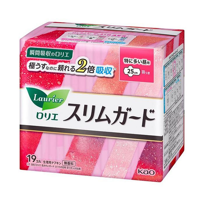 Kao Laurier Slim Guard Regular Pads (25cm) 19 개입