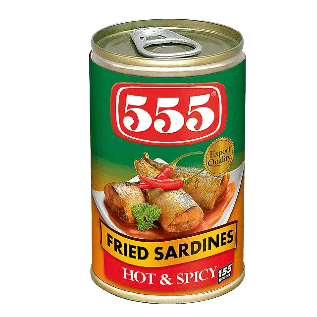 555 Fried Sardines Hot & Spicy 1 each