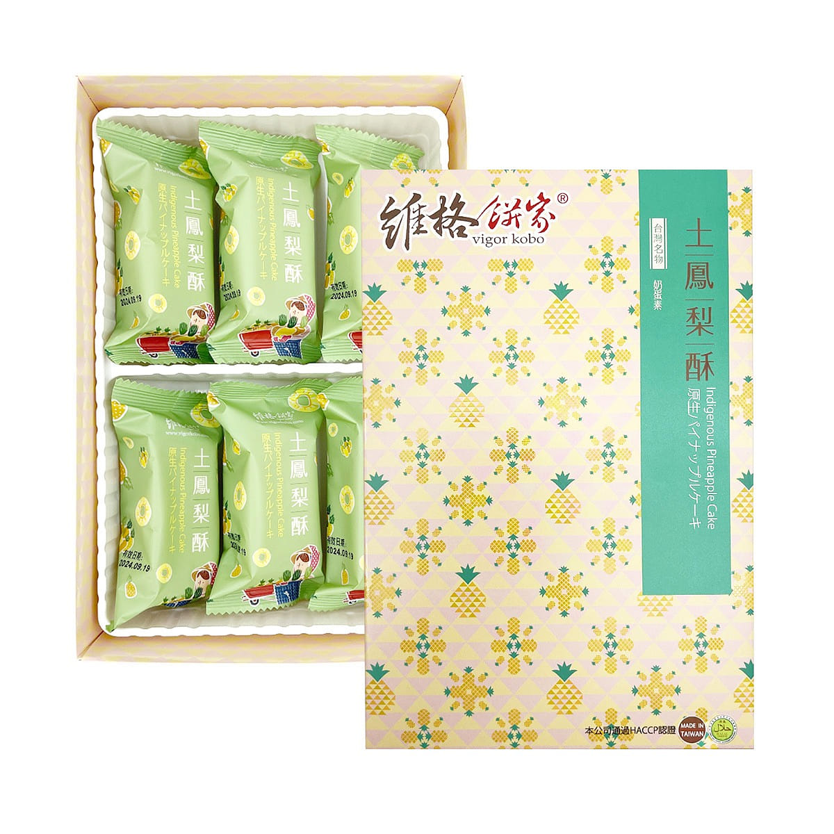 VIGORKOBO Pineapple mini-cake 6pcs 312 그램