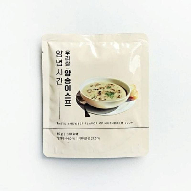 양념시간 우리쌀 무농약 양송이 스프 분말 80g 80 그램