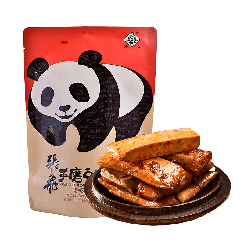 Hand-ground spicy tofu 188g * 2 bags specialty from Sichuan, snack, spicy strips 376 그램