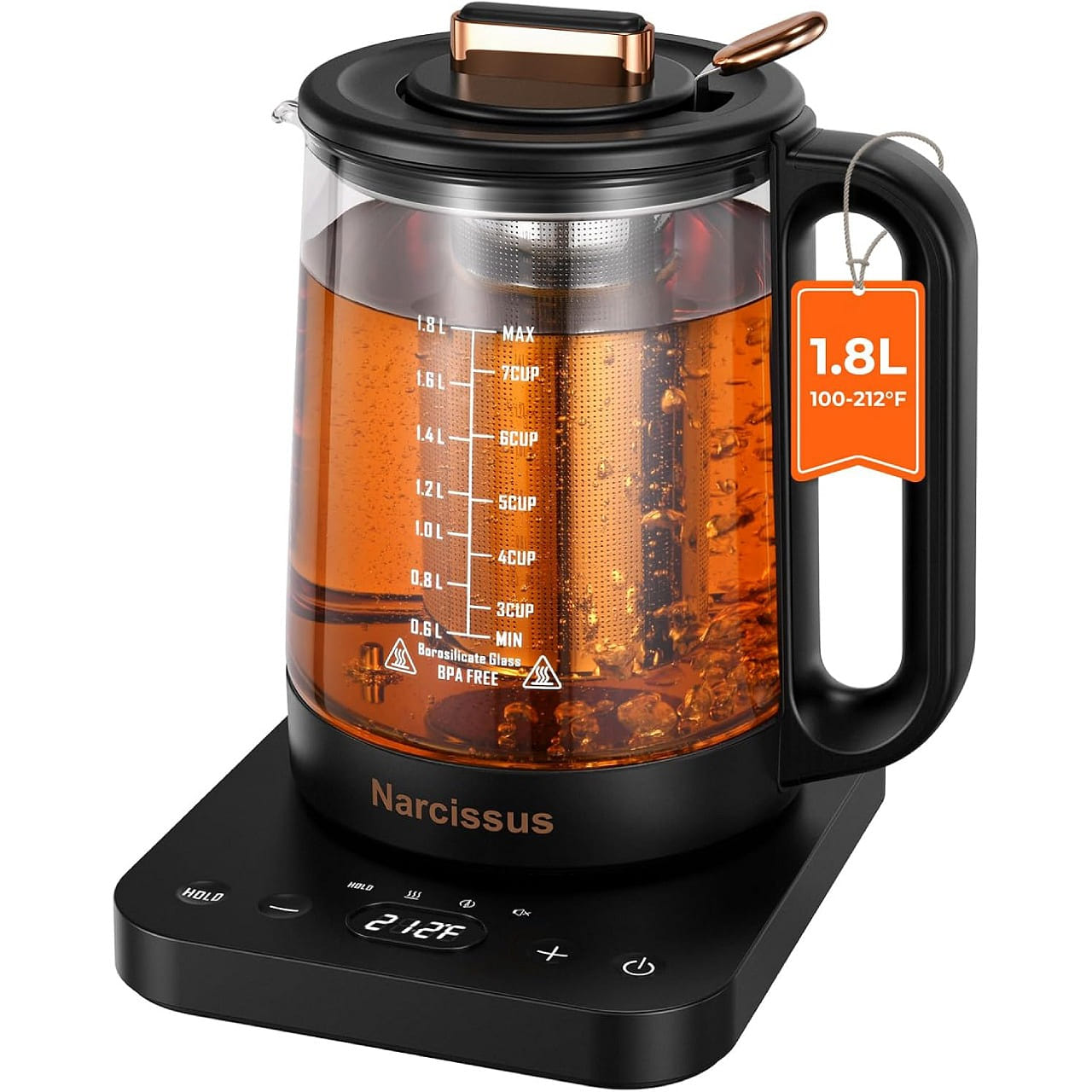 1.8L Electric Kettle with Temperature Control 1 each