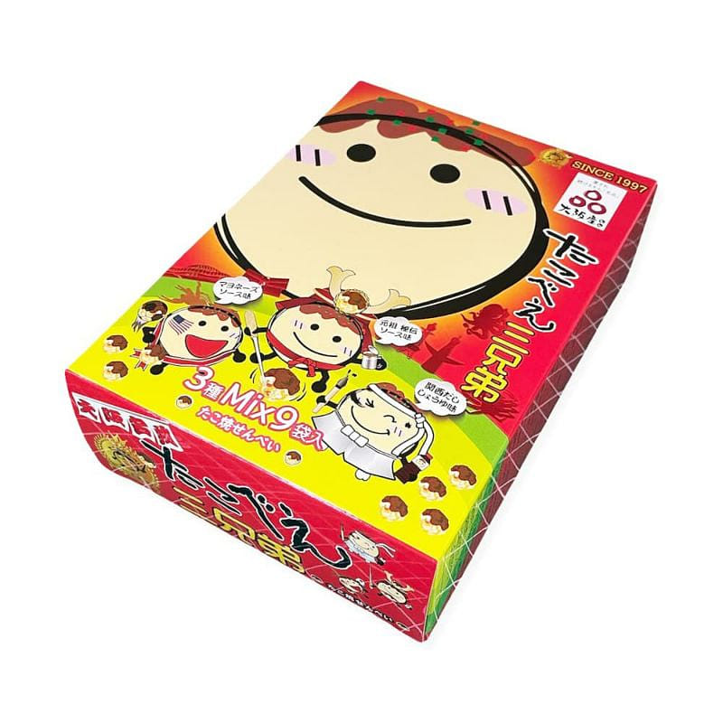 Osaka Specialty Takoyaki Rice Crackers 9 packs 1 box