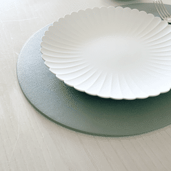 Le’enmi 椭圆形双面皮革托盘 - 柠檬黄色 / 大号 1 份