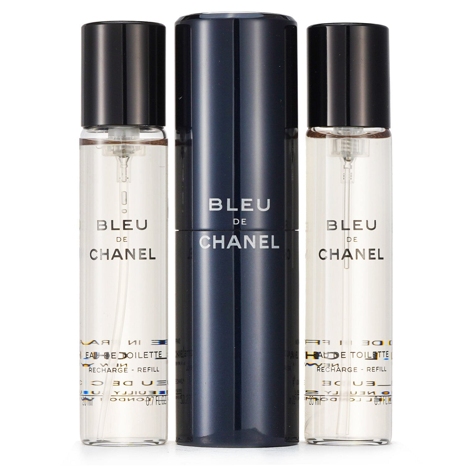 Chanel Bleu De Chanel Eau De Toilette Travel Spray & Two Refills 3x20ml/0.7oz 3 ml(ミリリットル)
