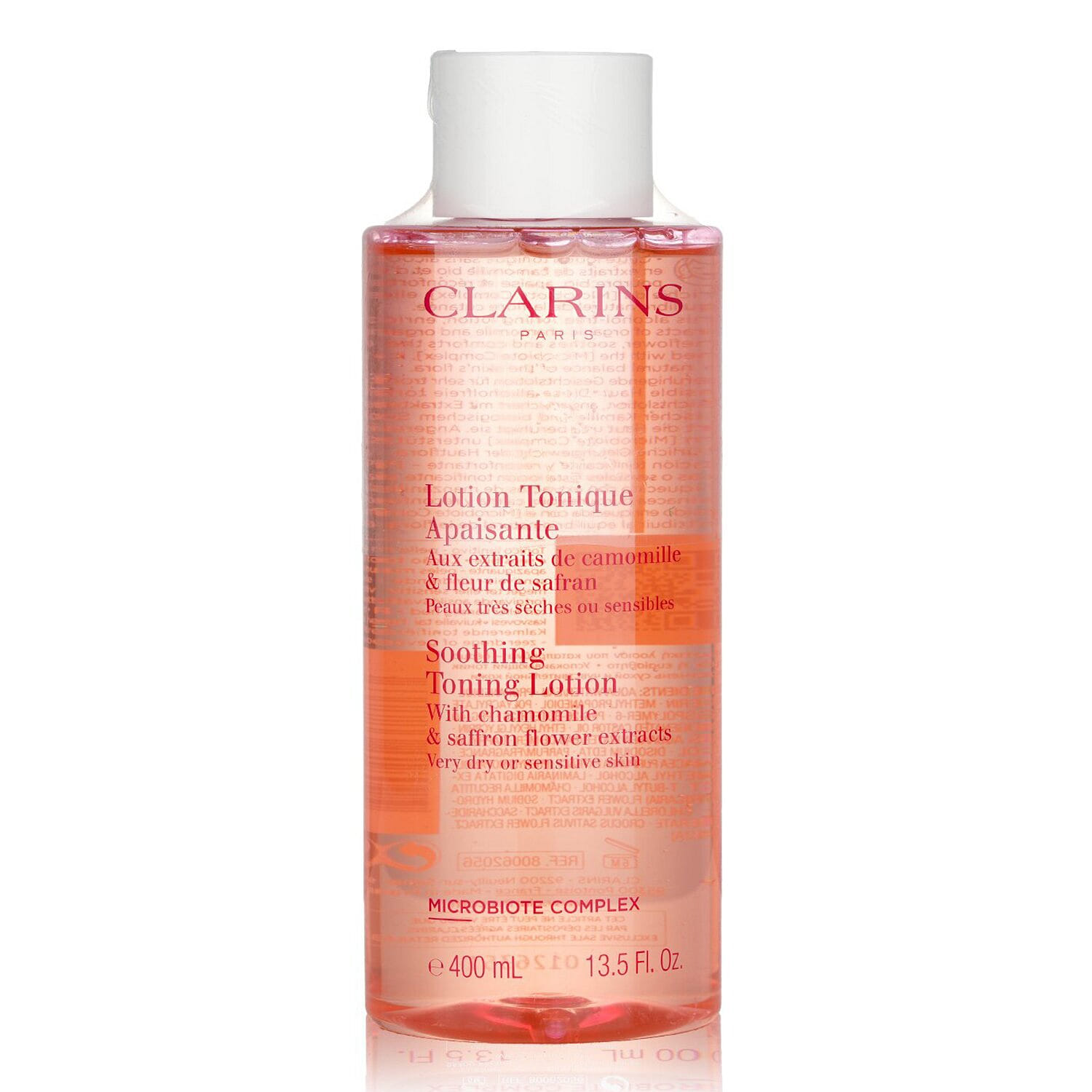 Clarins Soothing Toning Lotion with Chamomile & Saffron Flower Extracts - Very Dry or Sensitive Skin 400ml/13.5oz 400 มิลลิลิตร