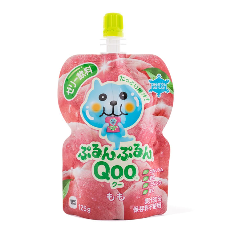Qoo ゼリー飲料 たっぷり果汁 ピーチ 4.4 オンス - Weee!