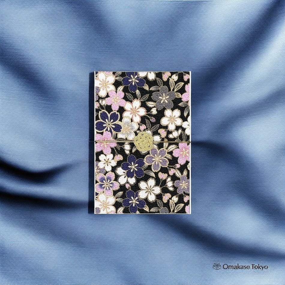 Goshuin Book (Cherry Blossom Navy) 180 g