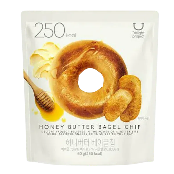 Delight Project Honey Butter Bagel Chips 60 그램
