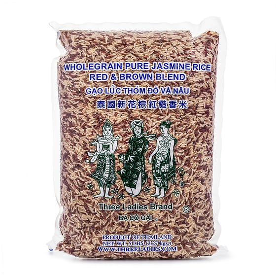 weee_dried_ข้าวหอมมะลิผสมข้าวแดงและข้าวกล้อง 3 Ladies 5 ปอนด์