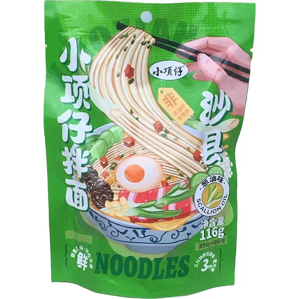 One pack of Shaxian scallion oil noodles 116 g