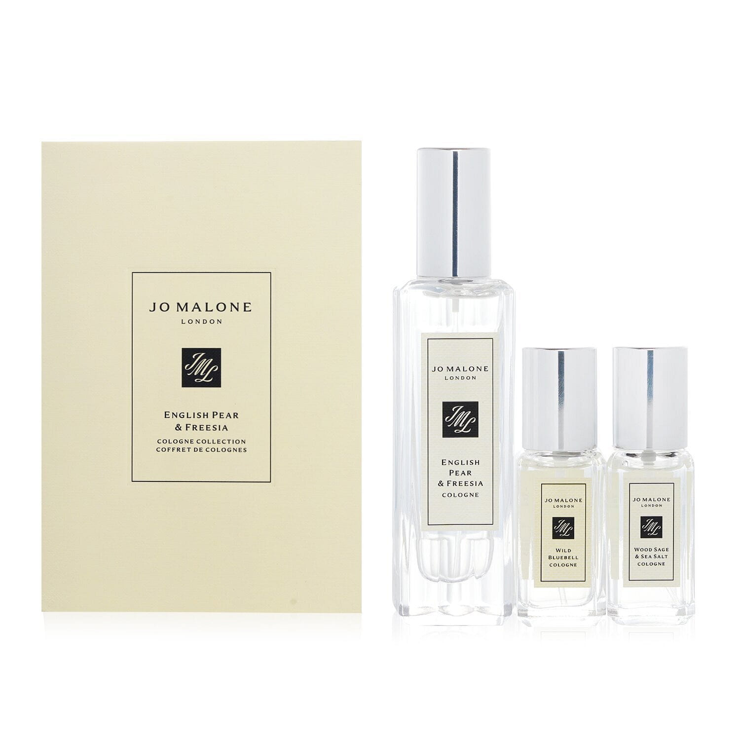 Jo Malone English Pear & Freesia Coffret: English Pear & Freesia 30ml + Wood Sage & Sea Salt 9ml + Wild Bluebell 9ml 3pcs 3 each