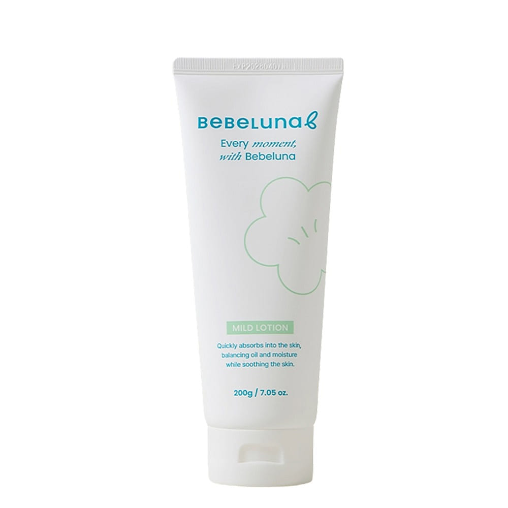 BEBELUNA, 마일드 크림, 98% 천연 성분함유, 보습, 쿨링, 톤업, 진정 케어, 끈적이지 않음 7.05 oz (200g) 7.05 온스