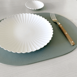 Le’enmi 椭圆形双面皮革托盘 - 柠檬黄色 / 大号 1 份