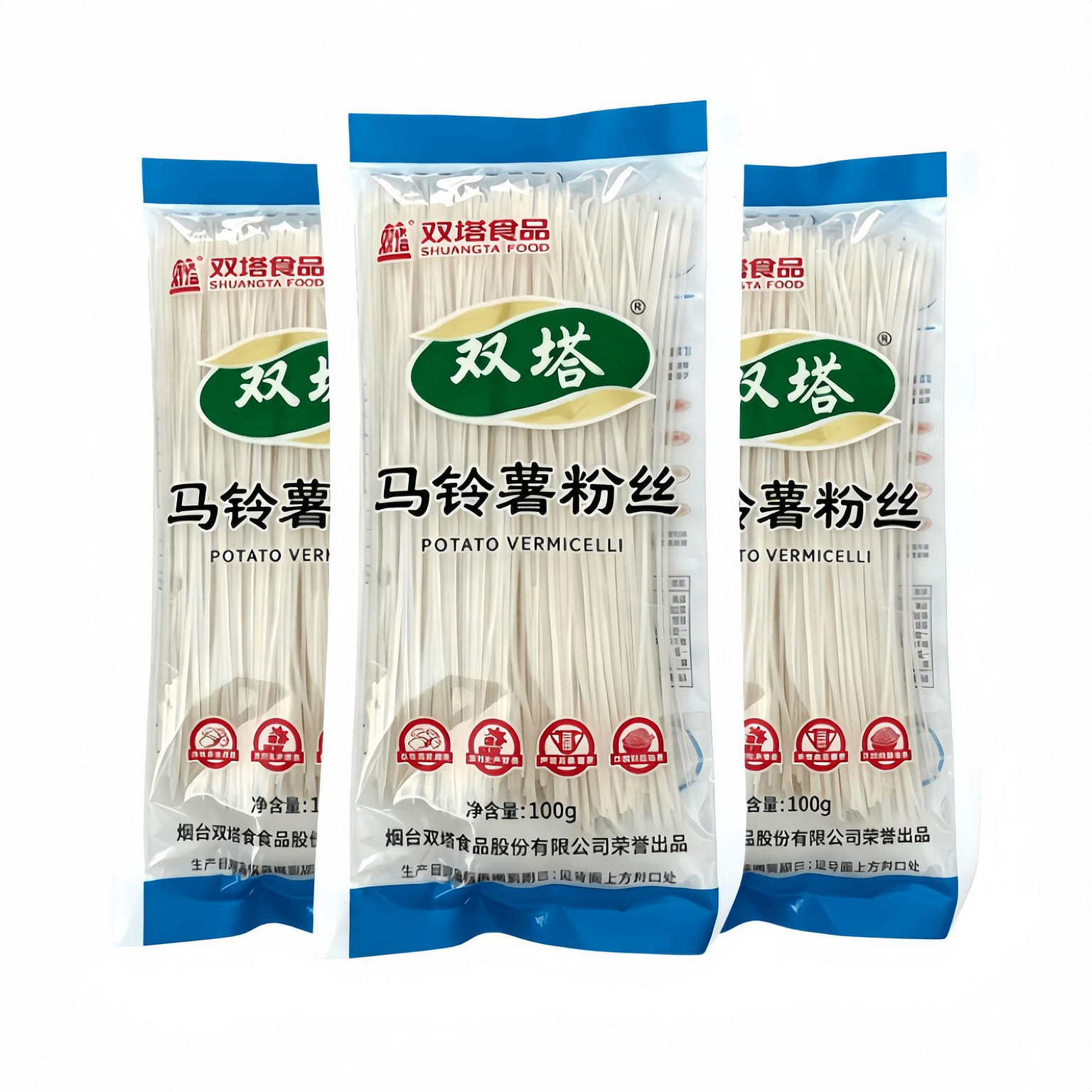 Three bags of Double Tower potato vermicelli 300 g