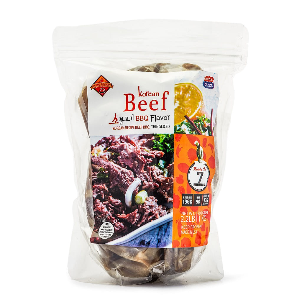 Flame Steaks Korean Beef Bulgogi with Onions, Frozen 2.2 lb