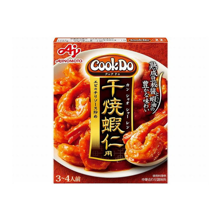 【日本直邮】日本AJINOMOTO 味之素 干烧虾仁调味包 熟成豆瓣酱虾油味 110 克
